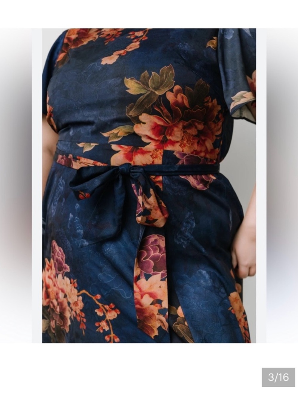 NWT Baltic Born Maxi Dress Floral with Side Slit Womens sz 2X - Picture 2 of 4